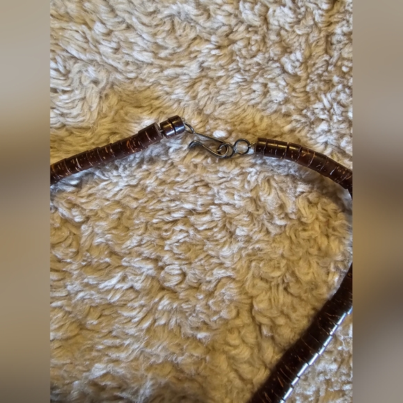 Vintage SouthWestern Gem Stone Necklace. 80's Native American - Picture 5 of 7